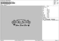 Cynthiatext Emboidery File 6 sizes