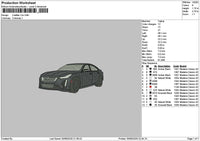 Black Car 2906 Embroidery File 6 sizes