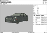 Black Car 2906 Embroidery File 6 sizes