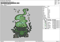 Calderone Embroidery File 6 sizes