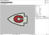 Caldwell Redskins Embroidery File 6 size