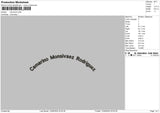 Camarinotext Embroidery File 6 sizes