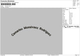 Camarinotext Embroidery File 6 sizes