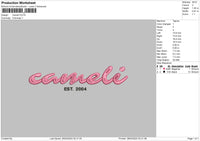 Camelitext Embroidery File 6 sizes