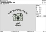 Camera Bunny Embroidery File 6 sizes