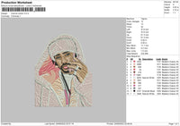 Camron Photo Embroidery File 5 sizes