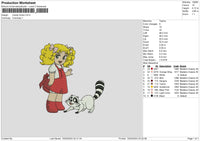 Little Girl 1502 Embroidery File 6 sizes