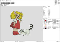 Little Girl 1502 Embroidery File 6 sizes