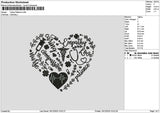 Caringtext Embroidery File 6 sizes