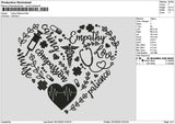 Caringtext Embroidery File 6 sizes