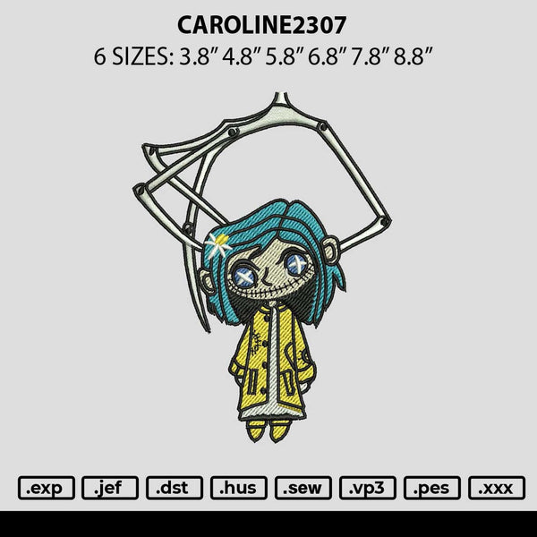 Caroline2307 Embroidery File 6 sizes