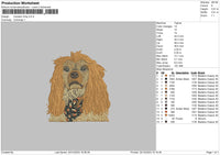 Dog 2412 Embroidery File 6 sizes