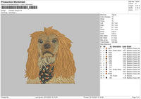 Dog 2412 Embroidery File 6 sizes