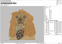 Dog 2412 Embroidery File 6 sizes