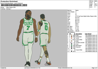 Players 0204 Embroidery File 6 sizes