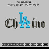 Chlainotext Embroidery File 6 sizes