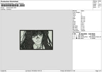 Girl Rectangle 1912 Embroidery File 6 sizes