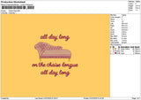 Sofatext Embroidery File 6 sizes