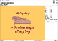 Sofatext Embroidery File 6 sizes