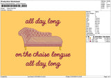 Sofatext Embroidery File 6 sizes
