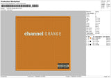 Channel Orange Cover Embroidery File 4 size
