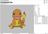 Charmander V3 Embroidery File 5 sizes