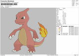 Carmeleon Pokemon Embroidery File