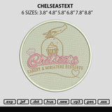 Chelseastext Embroidery File 6 sizes