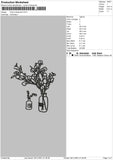 Cherry Blossom Embroidery File 4 size