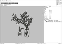 Cherry Blossom Embroidery File 4 size
