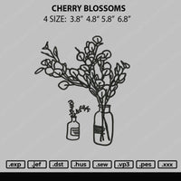 Cherry Blossom Embroidery File 4 size
