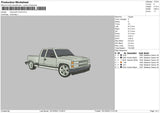 Chevrolt Truck 02 Emroidery File 6 sizes