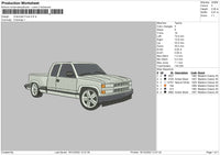 Chevrolt Truck 02 Emroidery File 6 sizes