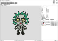 Chibi Halloween 01 Embroidery File 6 sizes