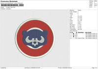 Chicago Cubs Embroidery File 6 size