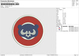 Chicago Cubs Embroidery File 6 size