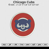 Chicago Cubs Embroidery File 6 size