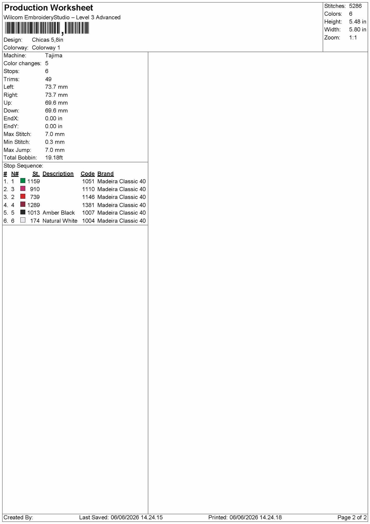 Icons 0606 Embroidery Machine Design File 6 sizes