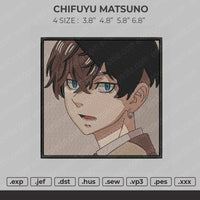 Chifuyu Matsuno Embroidery File 4 size