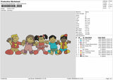 Children Embroidery Machine Design File 6 sizes