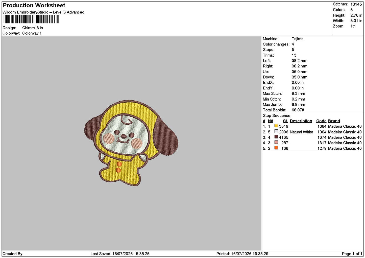 Chimmi Embroidery Machine Design File