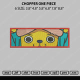 Chopper One Piece Embroidery File 6 Sizes