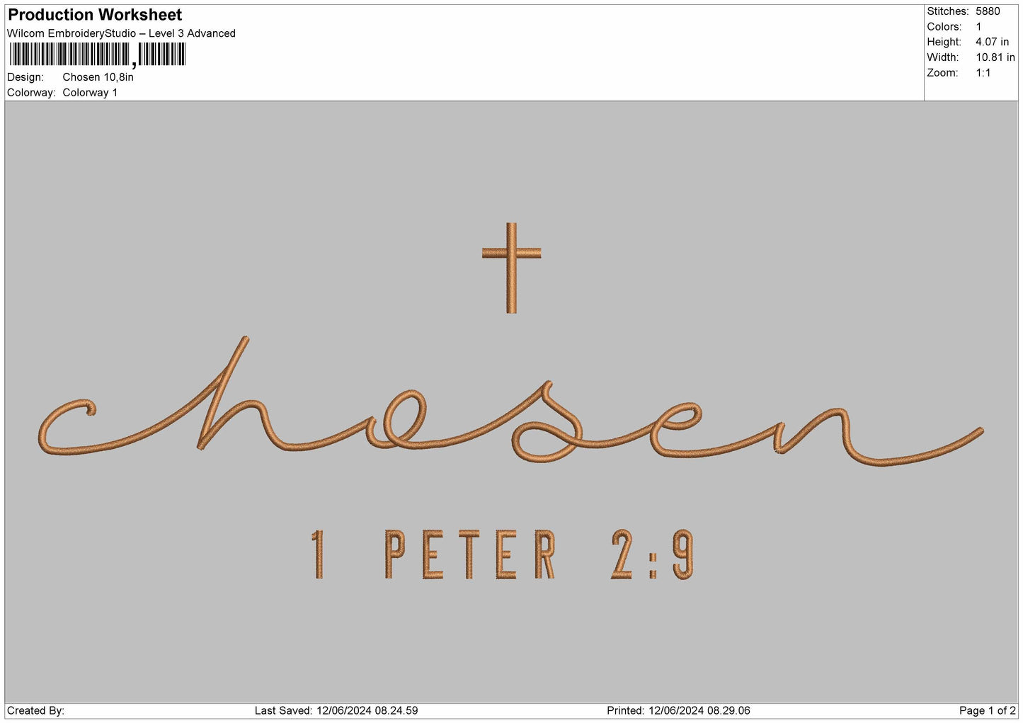 Chosen text