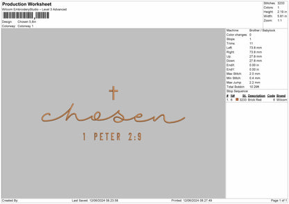 Chosen text