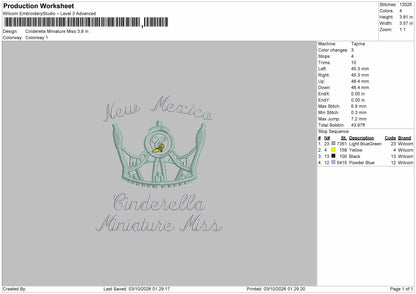 Crown Names 0310 Embroidery Machine Design 5 Files