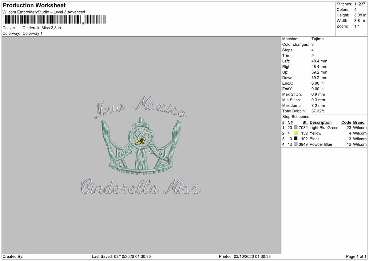 Crown Names 0310 Embroidery Machine Design 5 Files
