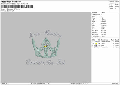 Crown Names 0310 Embroidery Machine Design 5 Files