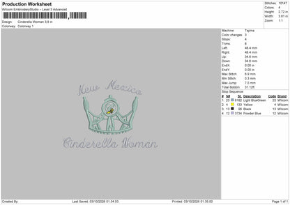 Crown Names 0310 Embroidery Machine Design 5 Files