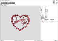Cinnamon Girl Embroidery File 6 sizes