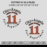 Citytext 01 02 Embroidery 2 Files